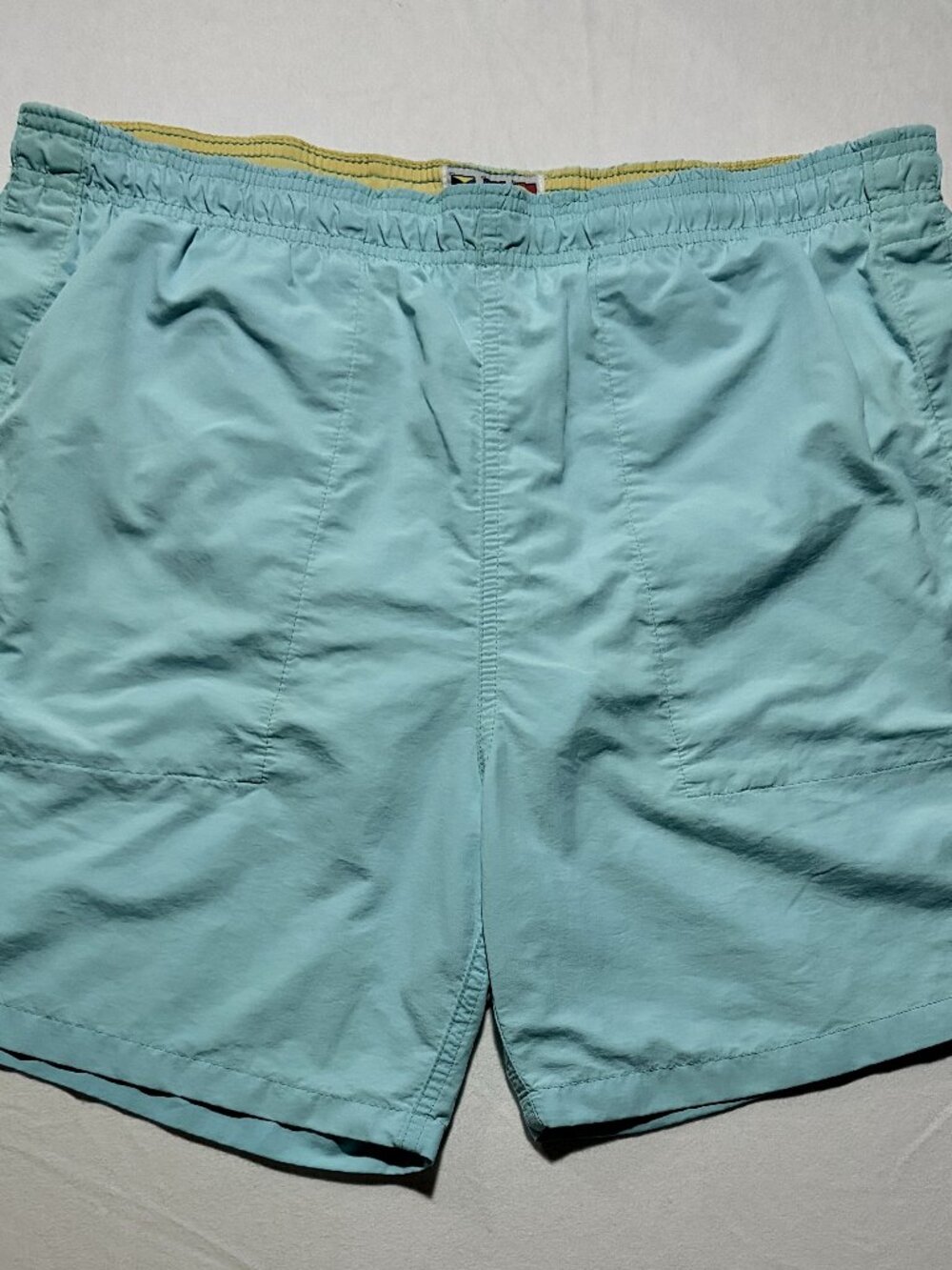 Weekender Swim Trunks Men’s L Mint Green 6 Inseam Nylon Shorts EUC